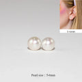 925 Sterling Silver Freshwater Pearl Stud Earrings for Women