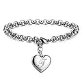 925 Sterling Silver Noble Heart Chain Bracelet for Women