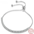 925 Sterling Silver Zircon Tennis Elegant Bracelet