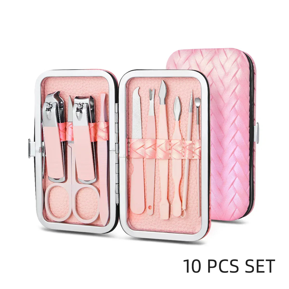 7-16Pcs Manicure Pedicure Set, Pro Nail Clipper Kit w/ Case
