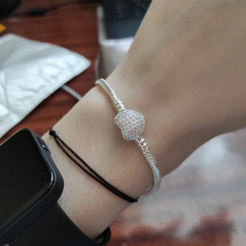 925 Sterling Silver Snake Chain Bracelet for Women