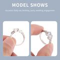 Exquisite Women's Zircon Wedding Ring 925 Sterling Silver