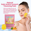 40Pcs Turmeric Kojic Acid Exfoliating Pads – Gentle Skincare