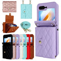 Leather Crossbody Wallet Case Flip Cover