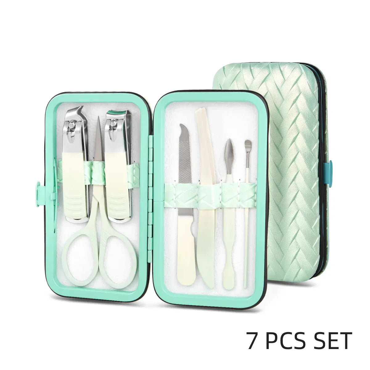 7-16Pcs Manicure Pedicure Set, Pro Nail Clipper Kit w/ Case