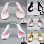 Plush Bunny Ear Headband – Cute Party Accessory & Soft Polyester