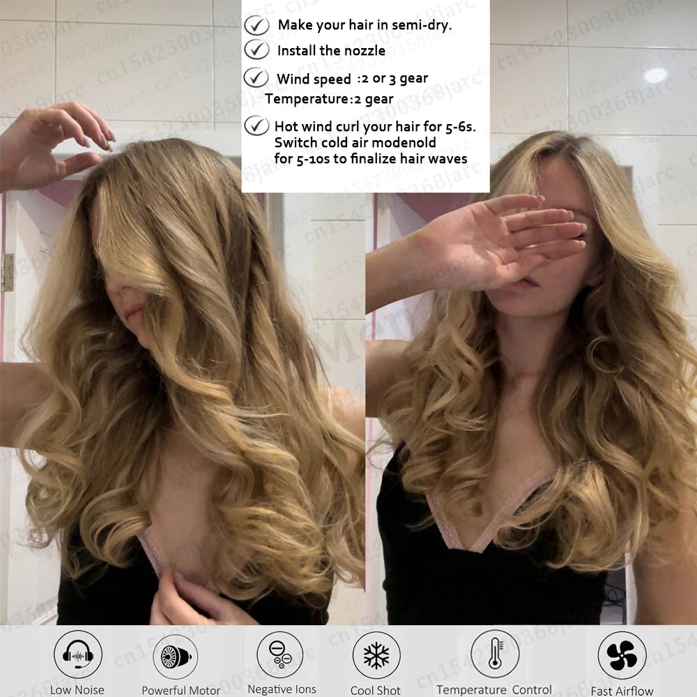 Professional Leafless Hair Dryer | Negative Ion Quick Drying & Hair Care