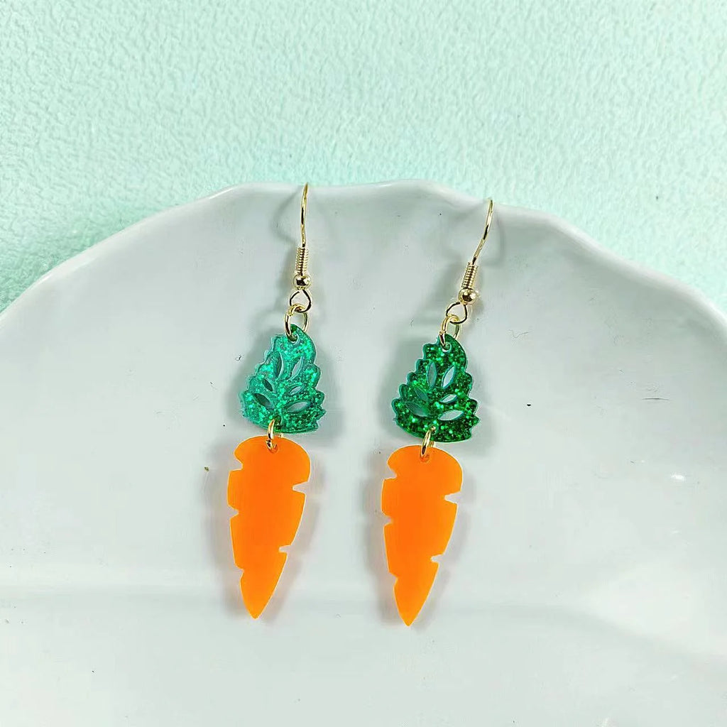 Bunny Tassel Earrings – Playful Statement Acrylic Drop Design