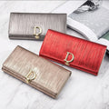 Fashionable Long Genuine Leather Wallet for Women