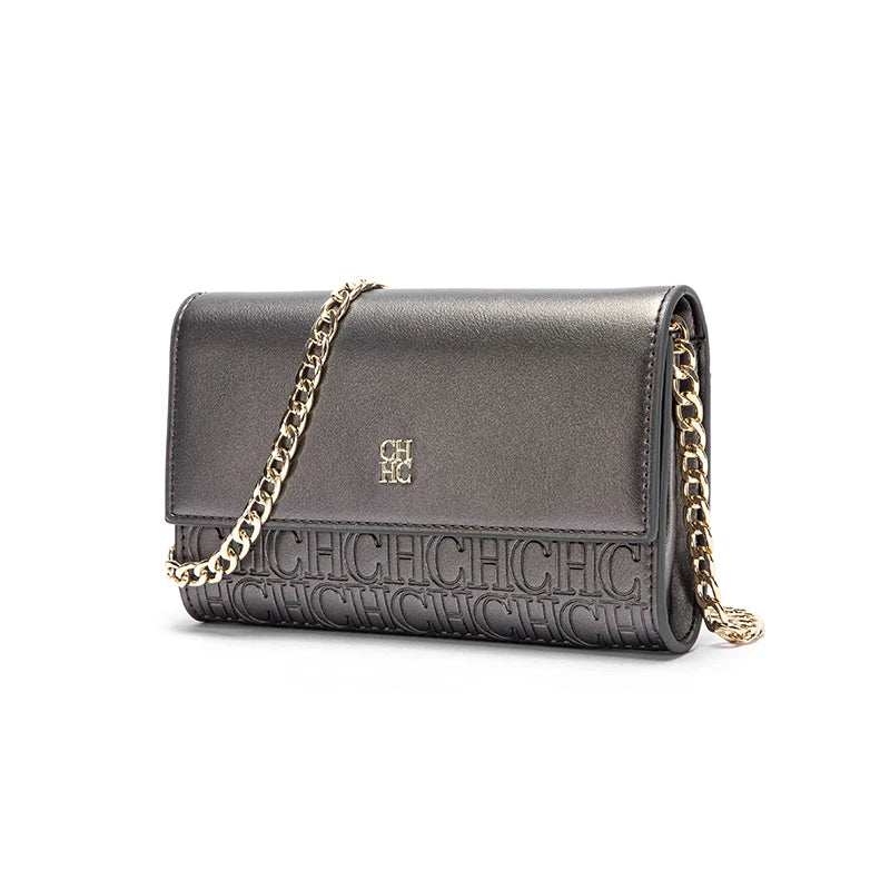 Classic Solid Color Chain Bag with Exquisite Craftsmanship