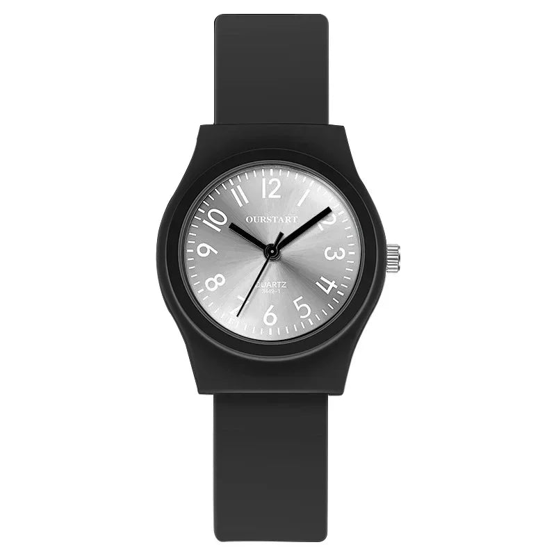 Silicone Strap Quartz Watch for Women