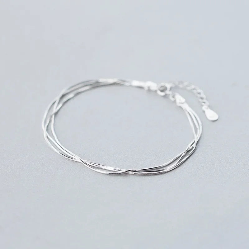 925 Silver Layer Bracelets for Women – Hot Jewelry