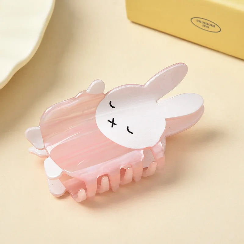 Cartoon Easter Bunny Hair Claw – Cute & Chic Acrylic Clip