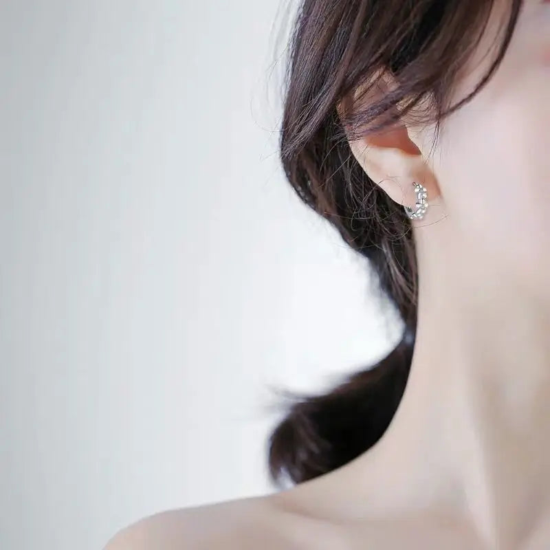 925 Silver Flower Earrings for Women – Charm Jewelry Gift