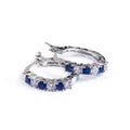 925 Silver CZ Circle Stud Earrings for Women Jewelry