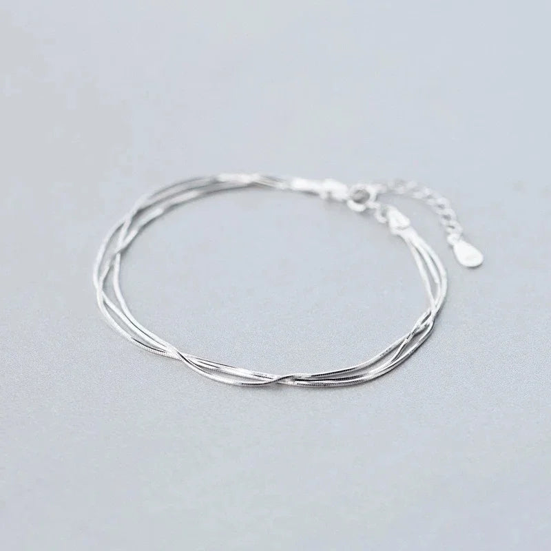 925 Silver Layer Bracelets for Women – Hot Jewelry