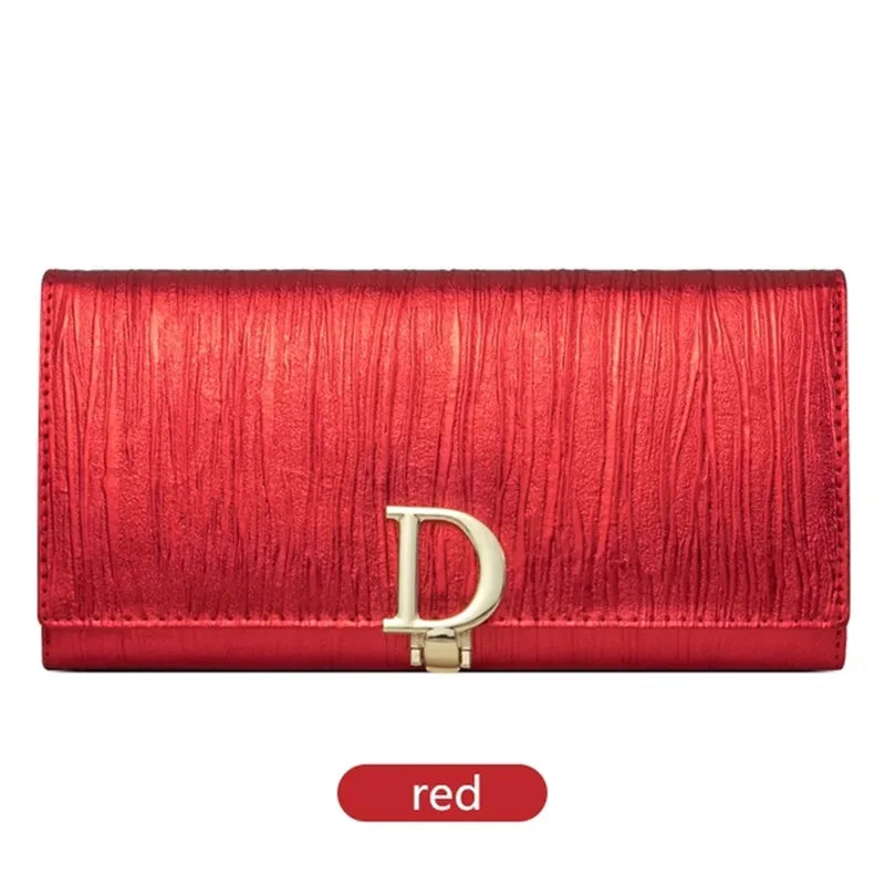 Fashionable Long Genuine Leather Wallet for Women