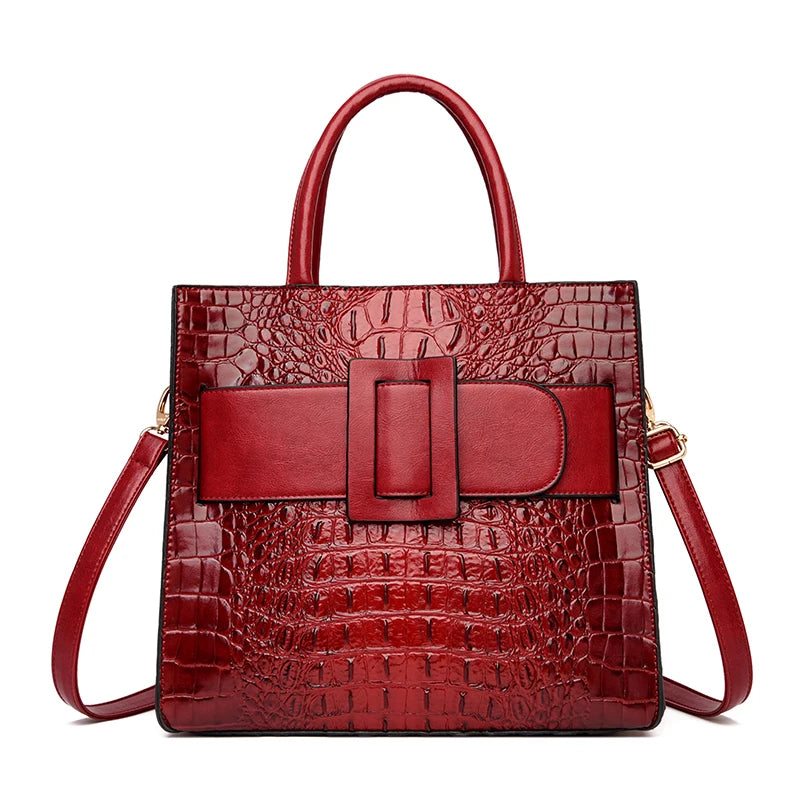 Luxury Crocodile Leather Handbag for Women