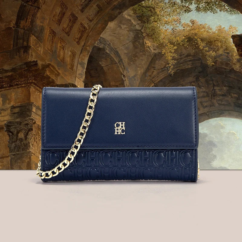 Classic Solid Color Chain Bag with Exquisite Craftsmanship