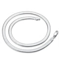 925 Silver Blade Chain Necklace/Bracelet Men Women Gift