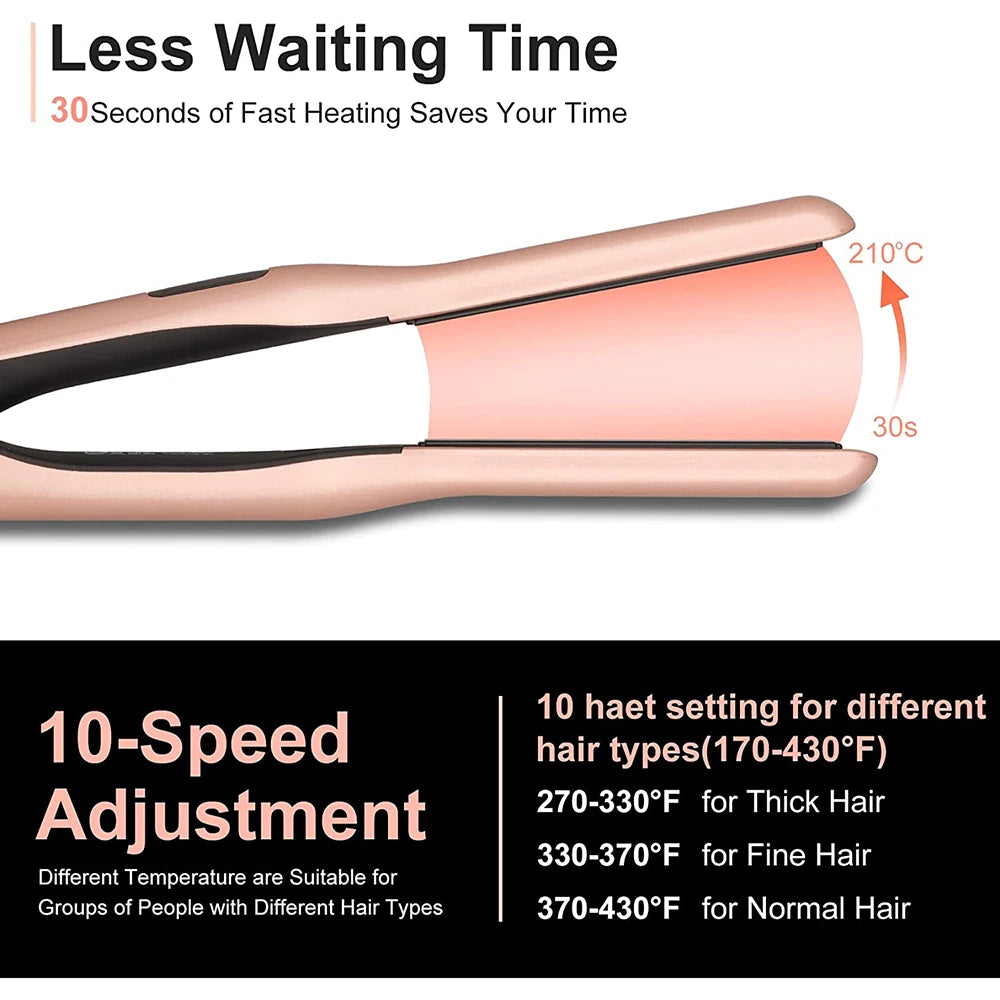 Portable Narrow Flat Iron for Short Hair | Hair Straightener & Curler