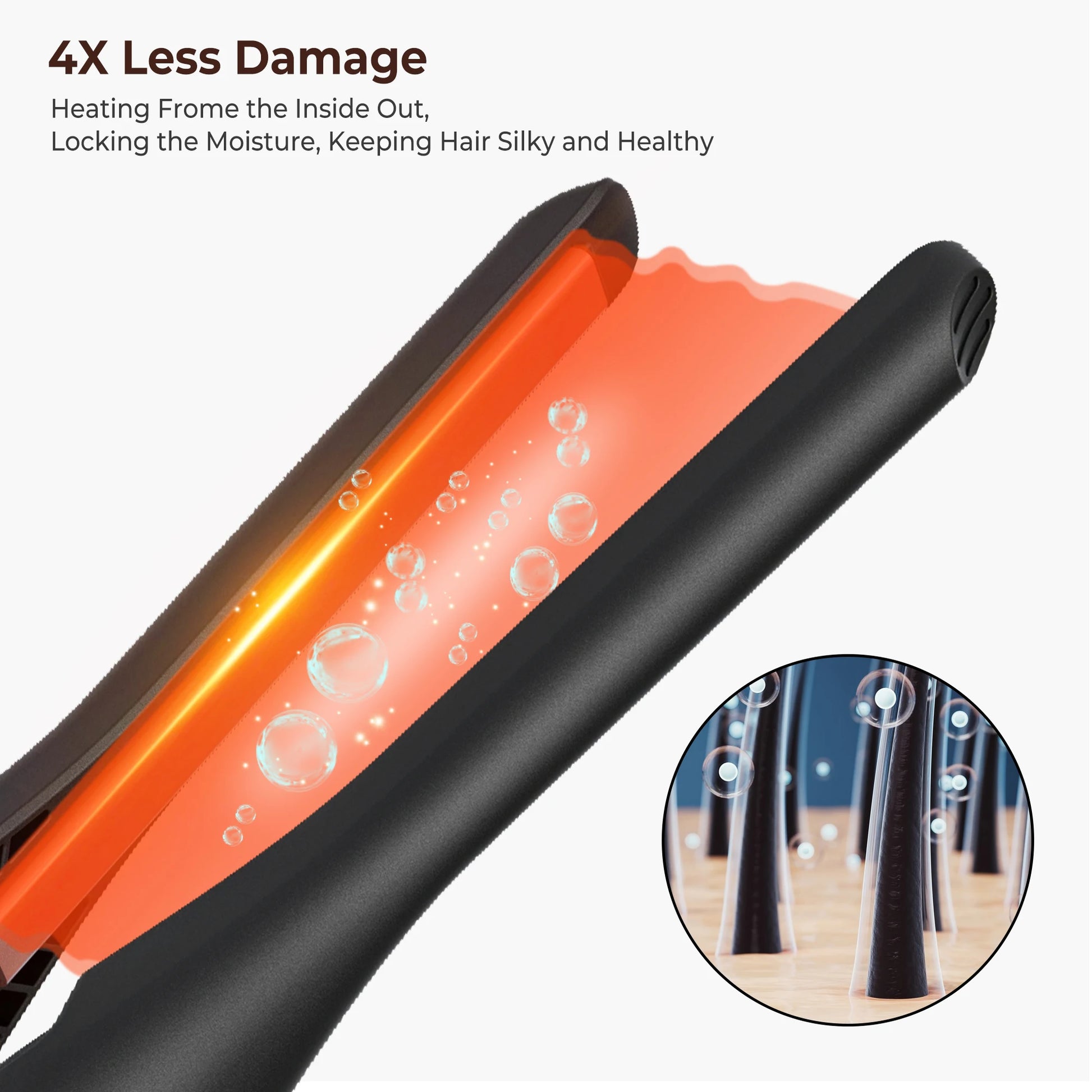 Mini Flat Iron for Short Hair - Compact Pencil Straightener