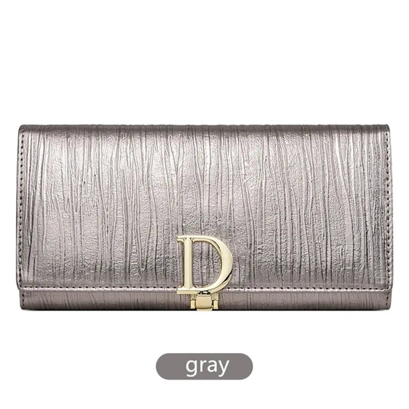 Fashionable Long Genuine Leather Wallet for Women