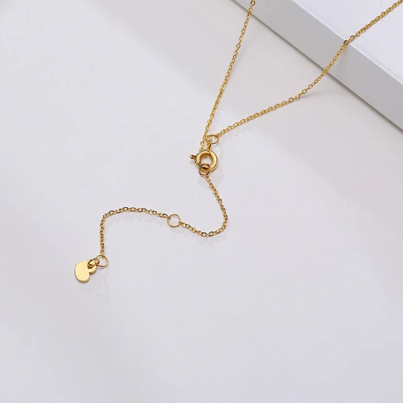 Sideways Cross Necklace – Minimal Chic Gold Stainless Steel