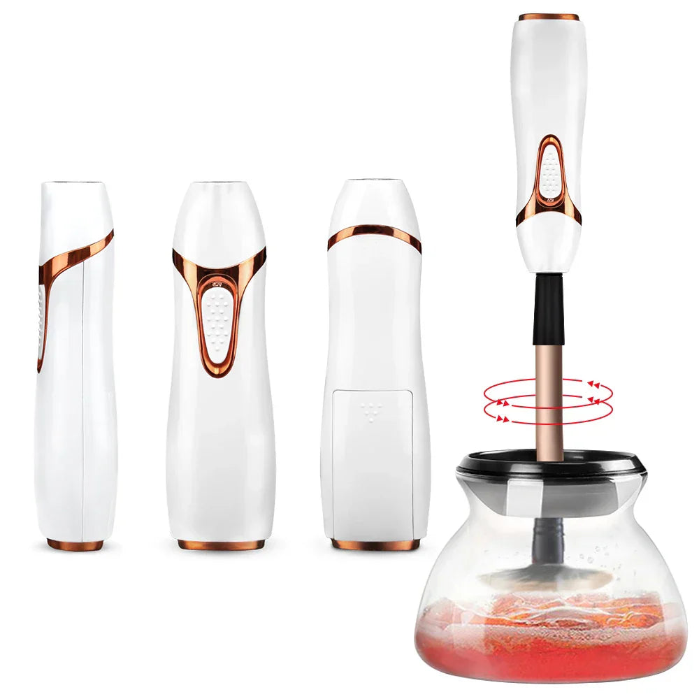 Automatic Makeup Brush Cleaner & Dryer – 10-Second Silicone Tool
