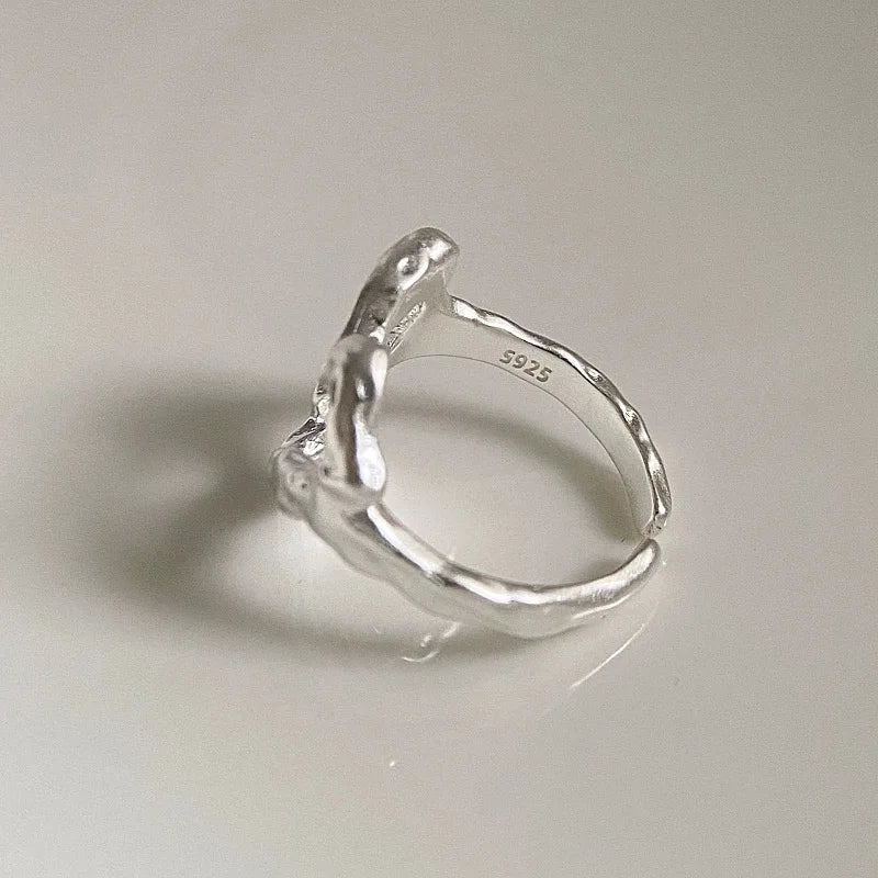 925 Sterling Silver Minimalist Heart Ring