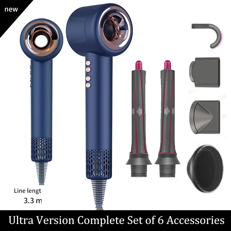 Professional Leafless Hair Dryer | Negative Ion Quick Drying & Hair Care