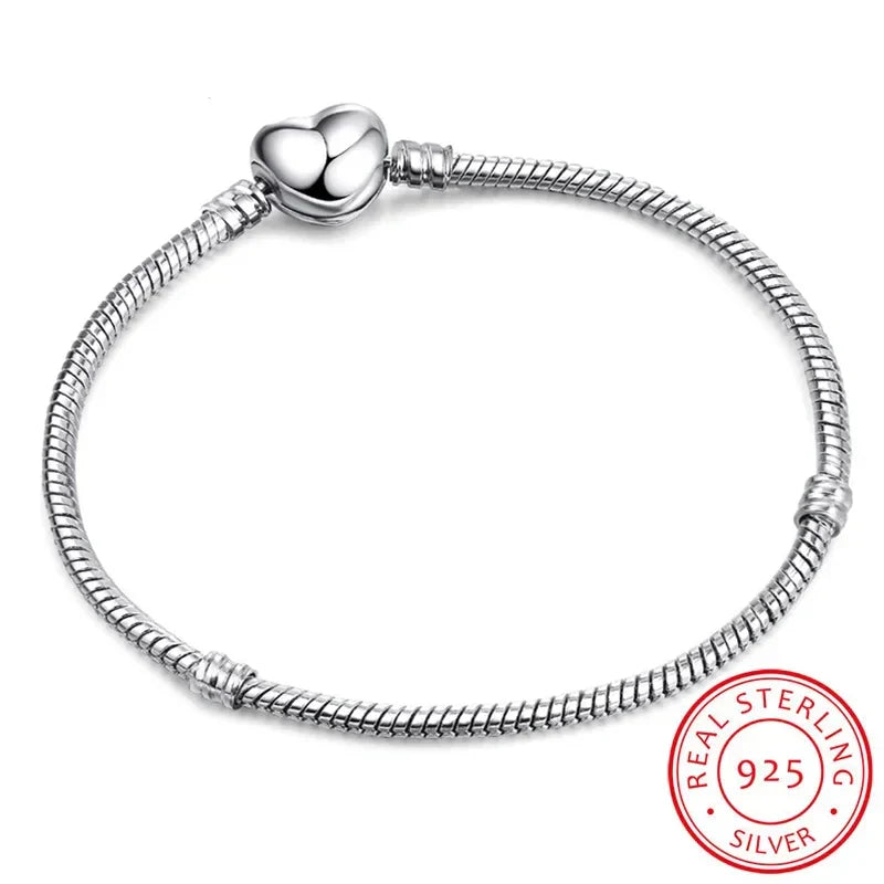 925 Sterling Silver Snake Chain Bracelet for Women