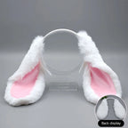Plush Bunny Ear Headband – Cute Party Accessory & Soft Polyester