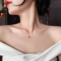 14K Gold 925 Silver Cross Pendant Necklace for Women