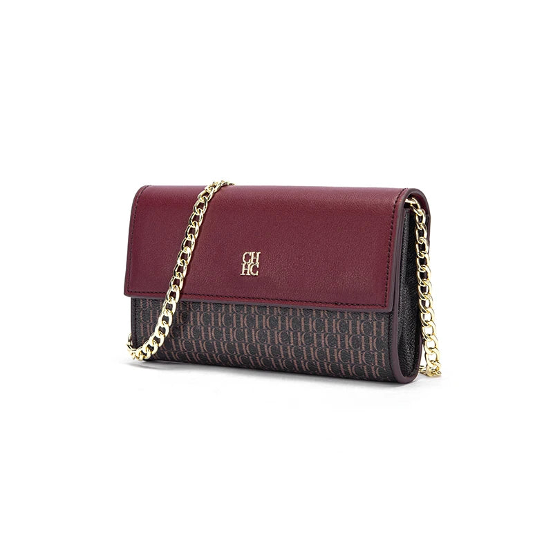 Classic Solid Color Chain Bag with Exquisite Craftsmanship