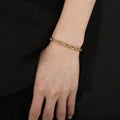 18K Gold 925 Sterling Silver 4mm Chain Bracelet for Men/Women