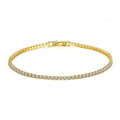 925 Silver Tennis Bracelet 18CM 2mm Zirconia Gift Bangle