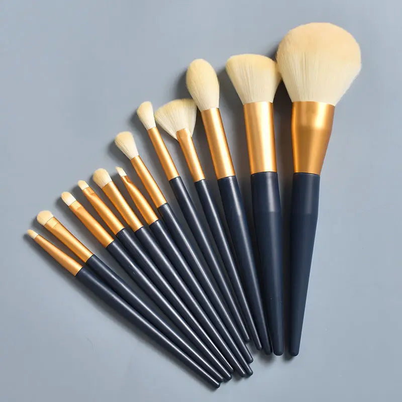 Professional Makeup Tools Set: Brushes, Sponge, Puff, Headband, Bowl