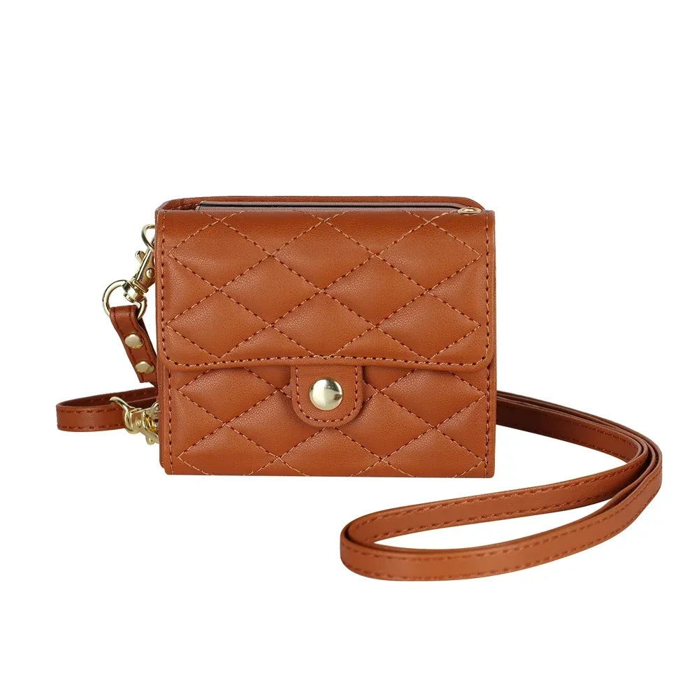 Leather Crossbody Wallet Case Flip Cover