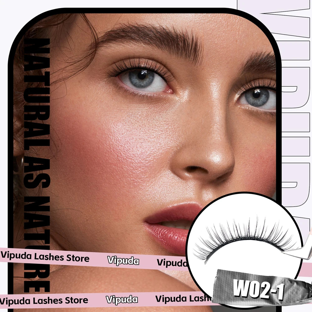 Reusable Self-Adhesive False Eyelashes – Glue-Free, Easy Wear