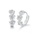 925 Silver Flower Earrings for Women – Charm Jewelry Gift