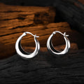 925 Silver U Hoop Earrings Women Wedding Party Jewelry