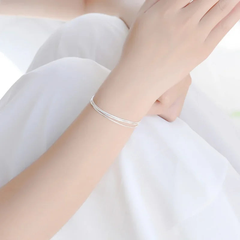 925 Silver Layer Bracelets for Women – Hot Jewelry