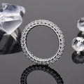 925 Silver Women's CZ Ring Bridal Wedding Engagement Jewelry