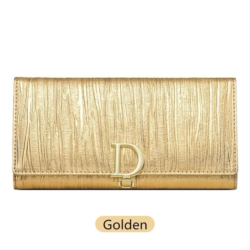Fashionable Long Genuine Leather Wallet for Women