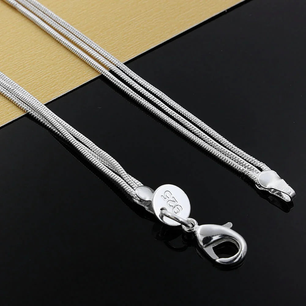 925 Silver Charm Bead Necklace – Fine Jewelry for Women Gift