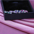 925 Silver CZ Circle Stud Earrings for Women Jewelry