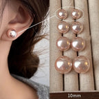 Pearl Stud Earrings – Classic Shine + S925 Silver Posts
