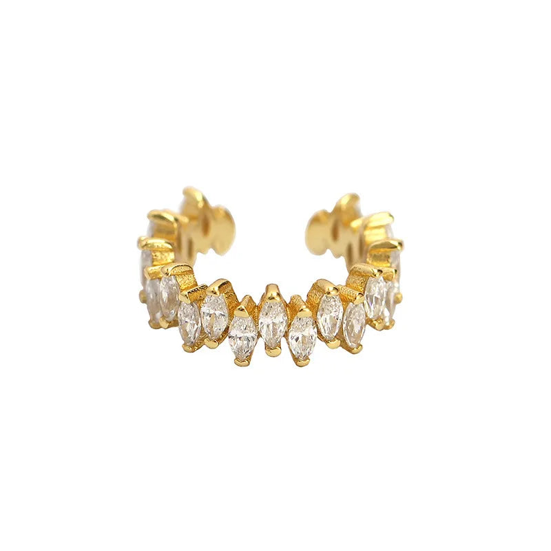 Luxury 925 Silver Horse Eye Zircon Ear Cuff – Non-Piercing