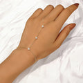 925 Silver Geometric Lucky Flower CZ Zircon Bracelets for Women